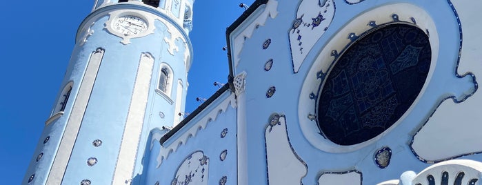 Kostol sv. Alžbety (Modrý kostolík) is one of Wien-Prag-Bud-Brat.
