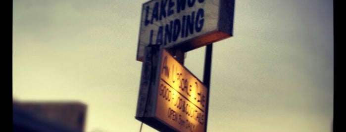 Lakewood Landing is one of 11 Dark Bars to Hide in After You're Stuffed.