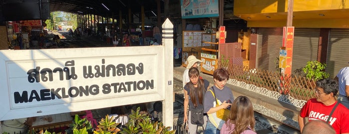 สถานีรถไฟแม่กลอง (Maeklong) SRT5032 is one of Bangkok, Thailand.