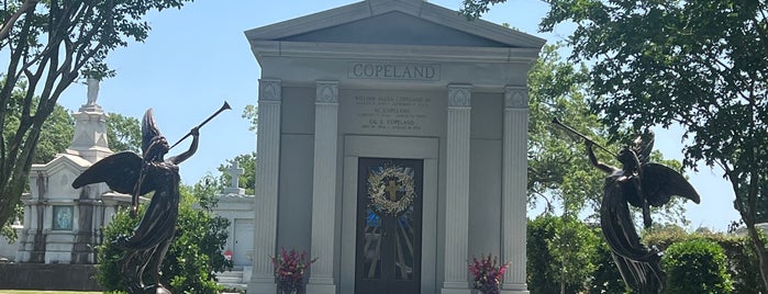 Metairie Cemetery is one of CEMETERIES.