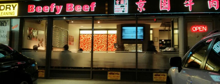 Beefy Beef Noodle House is one of สถานที่ที่บันทึกไว้ของ Karim.