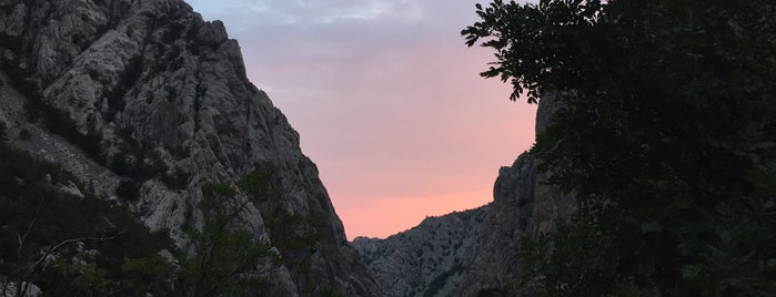 Paklenica National Park is one of Croatia, HR.