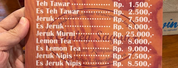 RM. Gudeg Sagan is one of wisata kuliner.