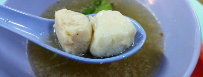 Ah Kow Mushroom Minced Pork Mee is one of Singapore - Hawker Food.