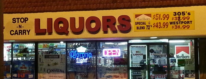 Stop -N- Carry is one of Liquor.