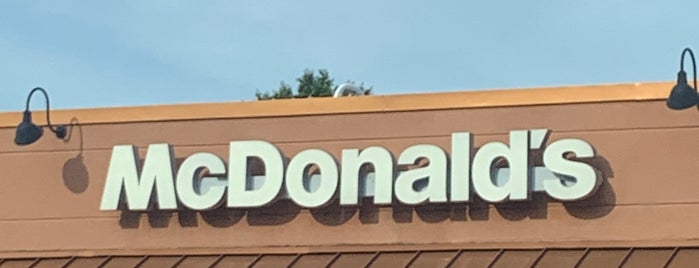 McDonald's is one of common places.