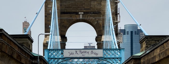 John A Roebling Suspension Bridge is one of Favorite Places In Cincinnati.