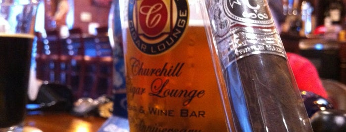Churchill Cigar Lounge & Wine Bar is one of The 15 Best Places for Cigars in San Diego.