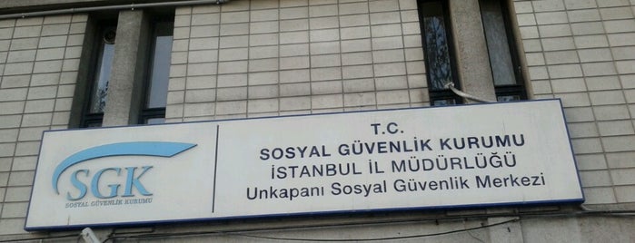 SGK Unkapanı Sosyal Güvenlik Merkezi is one of สถานที่ที่ Gülseren ถูกใจ.