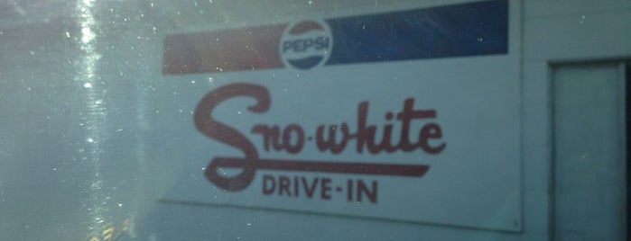 Sno-white Drive-in is one of Central CALIFORNIA vintage signs.