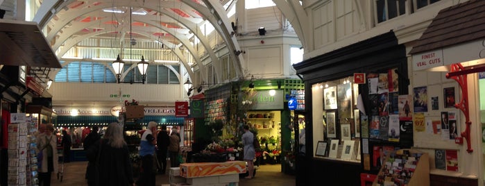 The Covered Market is one of London.