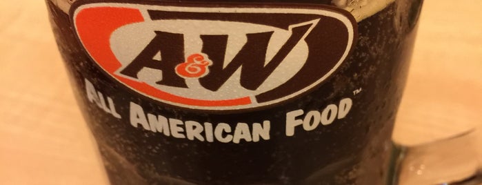 A&W is one of places.