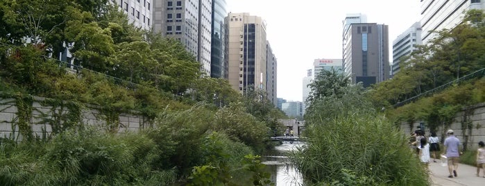 Cheonggyecheon Stream is one of Tempat yang Disukai Giggi.