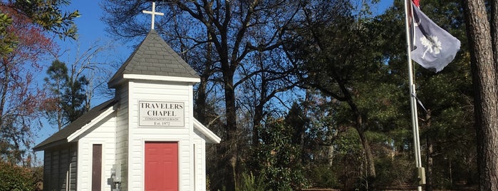 Traveler's Chapel is one of สถานที่ที่บันทึกไว้ของ Caroline.