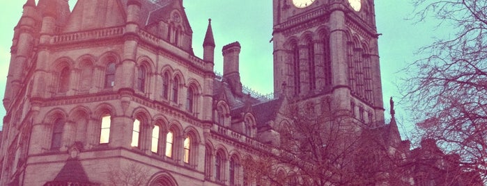 Albert Square is one of Manchester, UK..