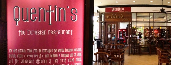 Quentin's The Eurasian Restaurant is one of Restaurant.