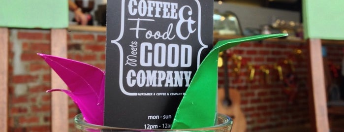 November 8 Coffee & Company is one of SG Food.