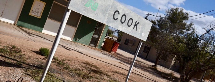 Cook Train Station is one of Indian Pacific.