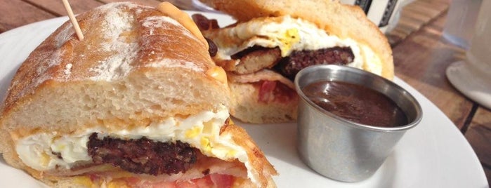 Beachside Coffee Bar & Kitchen is one of 40 Cure-All Breakfast Sandwiches.