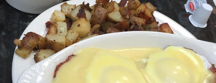 Theo's Cozy Corner is one of Boston's Best Eggs Benedict Dishes.