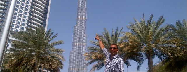 Burj Khalifa is one of Dubai and Abu Dhabi. United Arab Emirates.