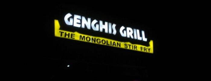 Genghis Grill is one of Tempat yang Disukai Neal.