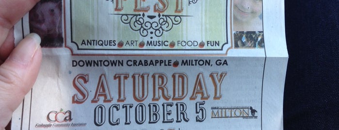 Downtown Crabapple is one of Atlanta.