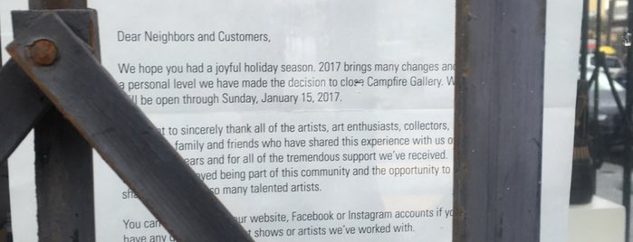 Campfire Gallery is one of SF..
