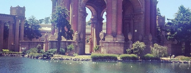 Palace of Fine Arts Lagoon is one of San Francisco.
