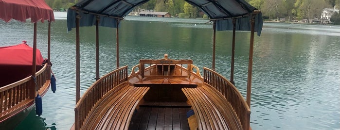 Boats Lake Bled is one of Tempat yang Disukai mariza.