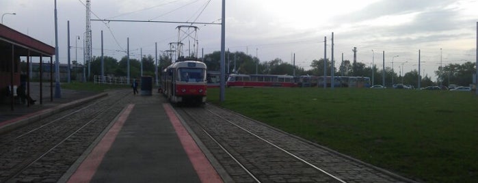 Sídliště Řepy (tram) is one of Tramvajové zastávky v Praze (díl první).