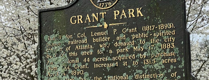 Grant Park Historical Marker is one of Places to come and check out in the city..
