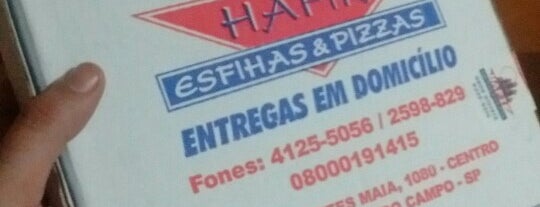 Hafik esfihas e pizzaria is one of สถานที่ที่ George ถูกใจ.