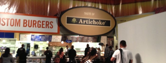 Artichoke is one of Airport food.