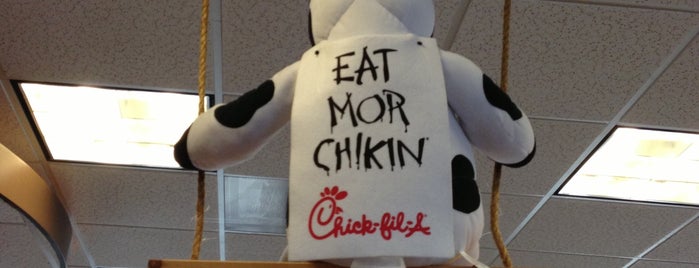 Chick-fil-A is one of places.
