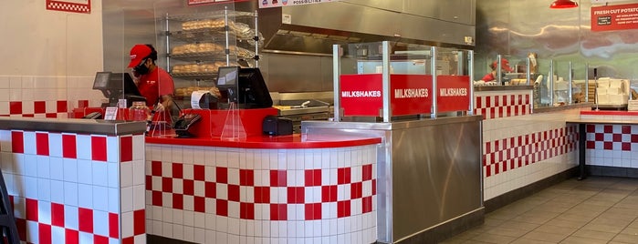 Five Guys is one of The 15 Best Places with a Full Bar in San Jose.