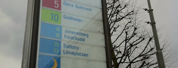 Hållplats Brunnsparken (B) (S) is one of Tram stops of Gothenburg.