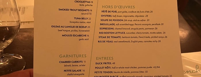 Frenchette is one of Lieux sauvegardés par Robert.