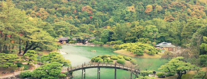 Ritsurin Garden is one of 2014, Fall, Shikoku, Hiroshima, Okayama, Japan.