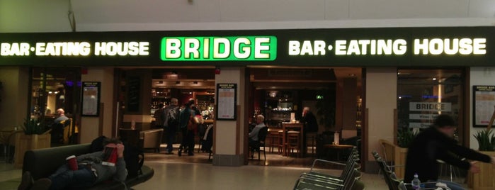 Bridge Bar & Eating House is one of Dining at Gatwick Airport South Terminal.
