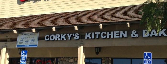 Corky's Kitchen & Bakery is one of Locais salvos de Andre.