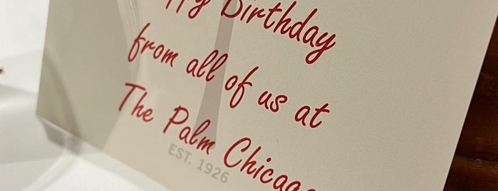 The Palm Chicago is one of What I REALLY Need to Do.