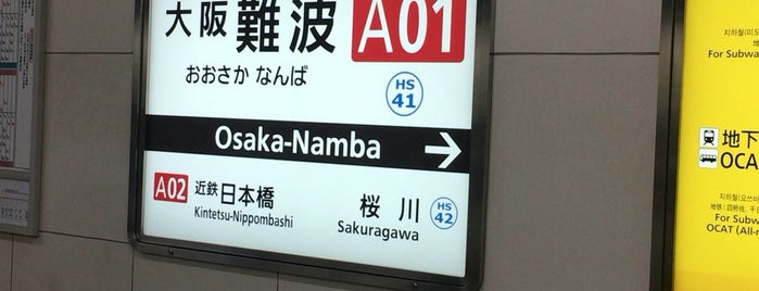 Kintetsu Ōsaka-Namba Station is one of 遠くの駅.