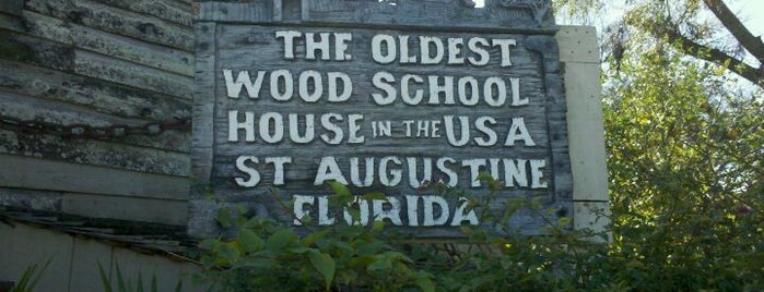 Oldest Wooden Schoolhouse is one of St Augustine's Historic Sites #VisitUS.