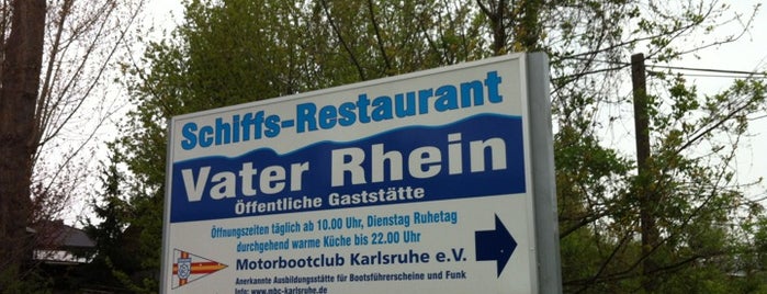 Vater Rhein is one of Karlsruhe pending: Restaurants.