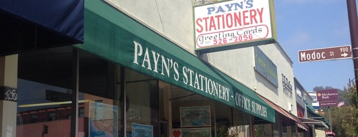 Payn's Stationary is one of สถานที่ที่ Ryan ถูกใจ.