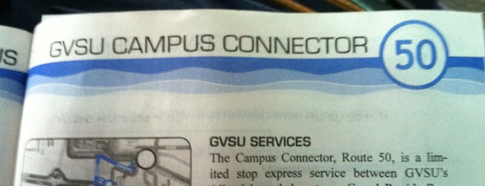 Rapid Route 50 is one of GVSU.