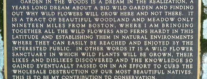 Garden in the Woods is one of Massachusetts.