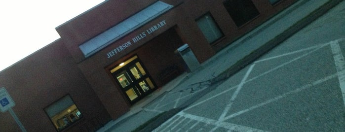 Jefferson Hills Library is one of สถานที่ที่ BigPhatPastor ถูกใจ.