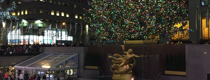 Rockefeller Center is one of New York.